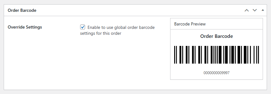 Generate Barcodes for Orders