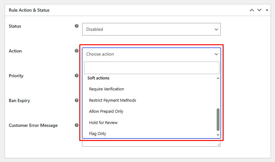 Hold, Flag, or Limit Payments with Soft Actions