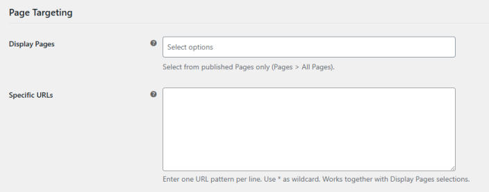 Page Targeting