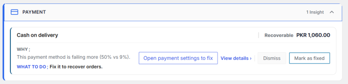 Payment Failure Tracking