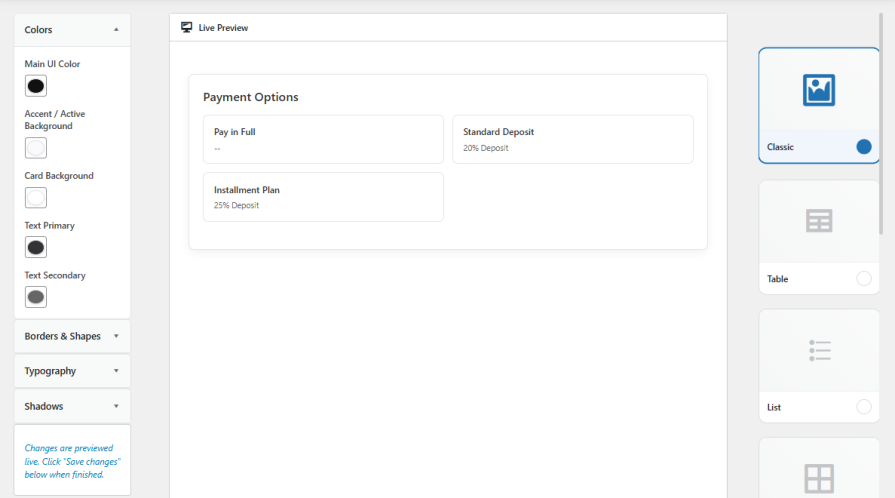 Personalize the Payment Selector Template to Match Your Store