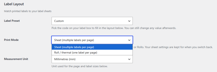 Print Barcode Labels on Sheets or Thermal Printers