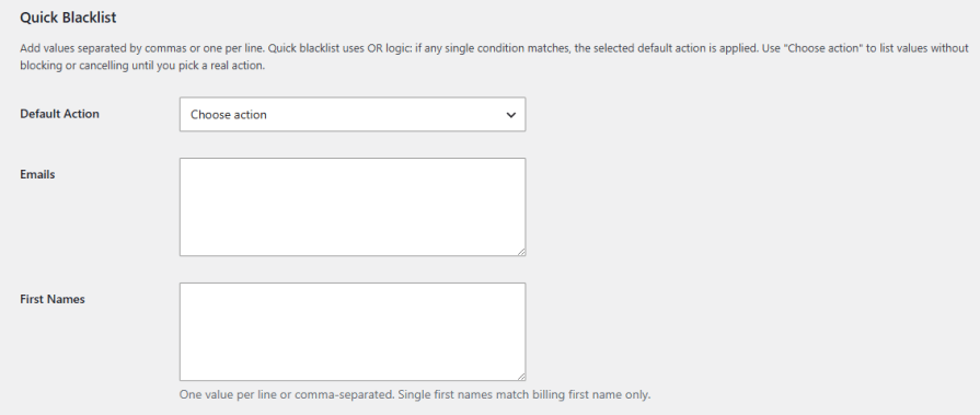 Quick Blacklist for Fast, Simple Blocking