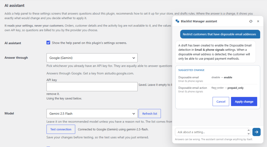 Set Up Faster with the AI Assistant