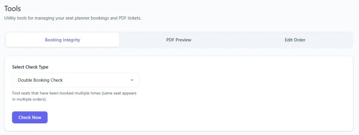 Tools page