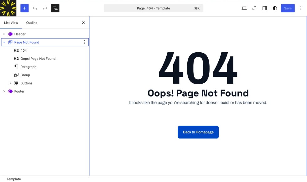 404 Template