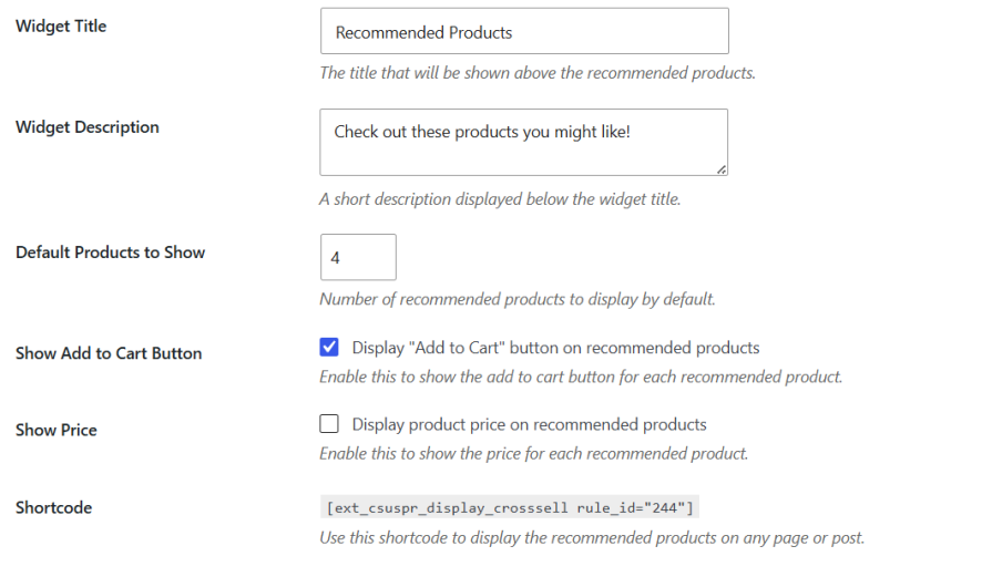 Display Recommendations Anywhere