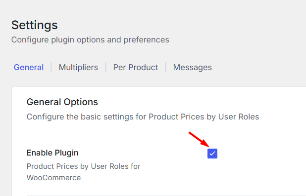 Enable Plugin