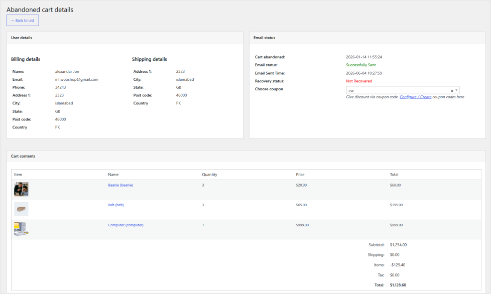 Woocommerce cart options and addons
