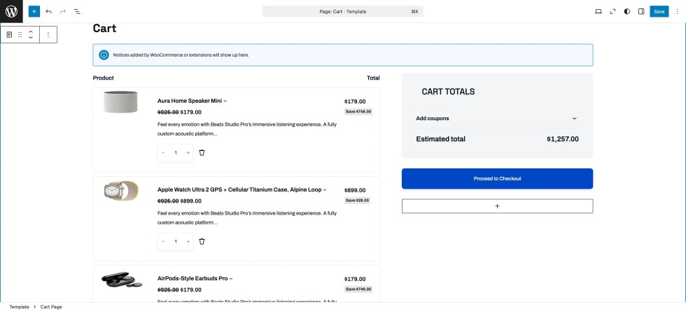 Cart Template