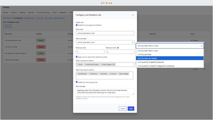 woocmmerce cart options and addons plugin