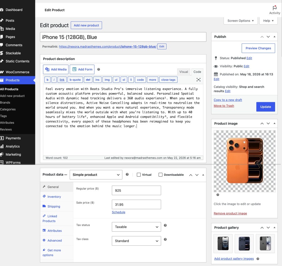 Product Data