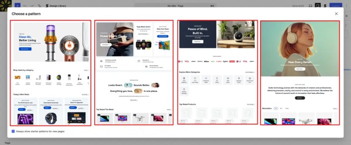 HomePage Patterns