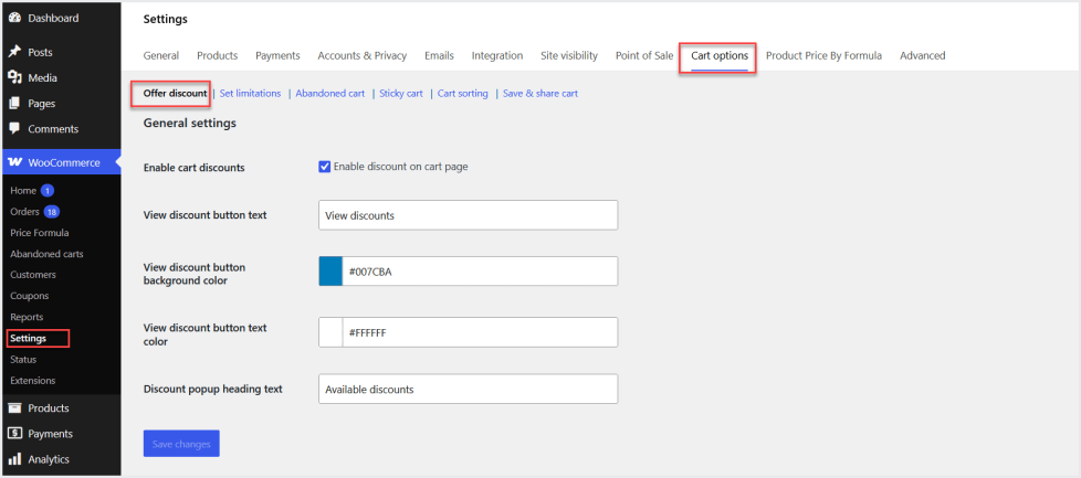 woocommerce cart discount and addons plugin