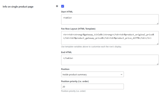 Enabling the setting