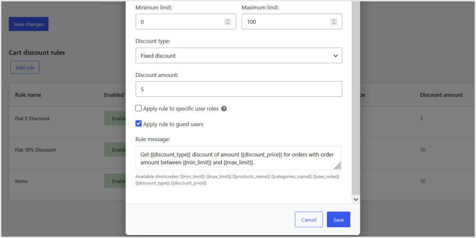 woocommerce cart discount and addons plugin