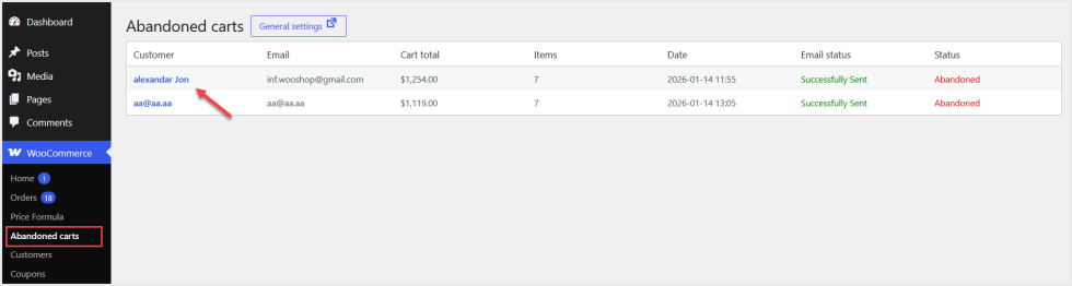 Woocommerce cart options and addons
