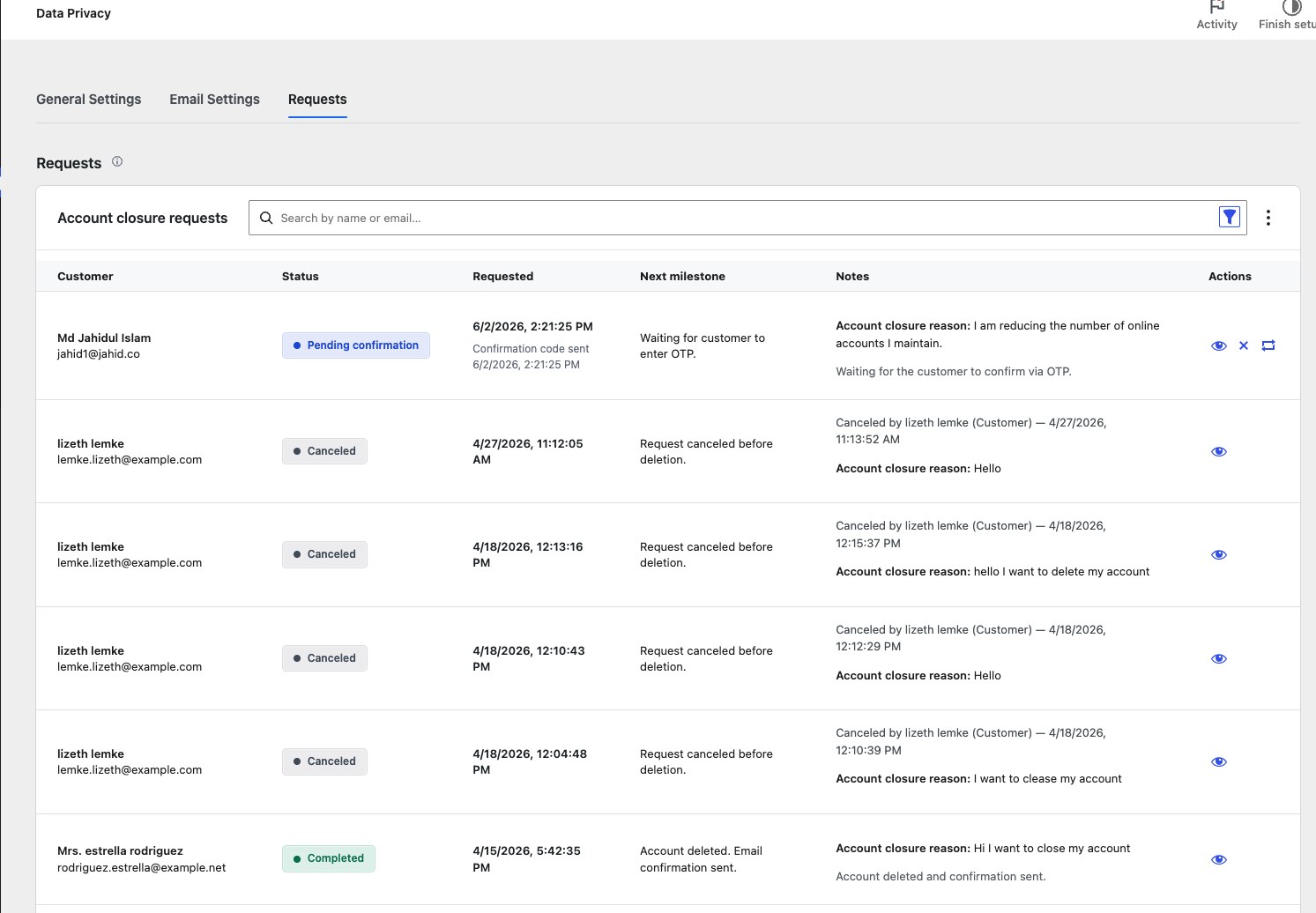 Data Privacy Manager - WooCommerce Marketplace