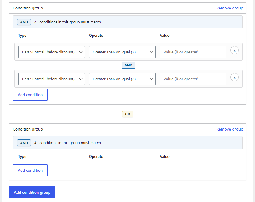 Advanced Conditional Logic