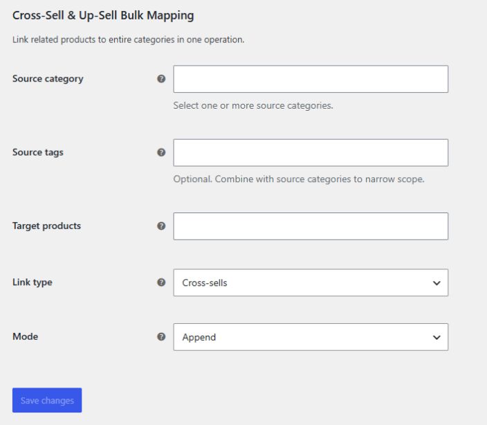 Cross-Sell & Up-Sell Bulk Mapping