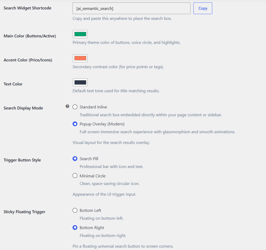Customizable Search Display and Branding