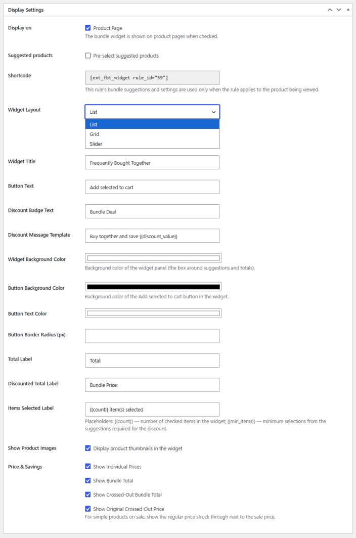 Display Settings