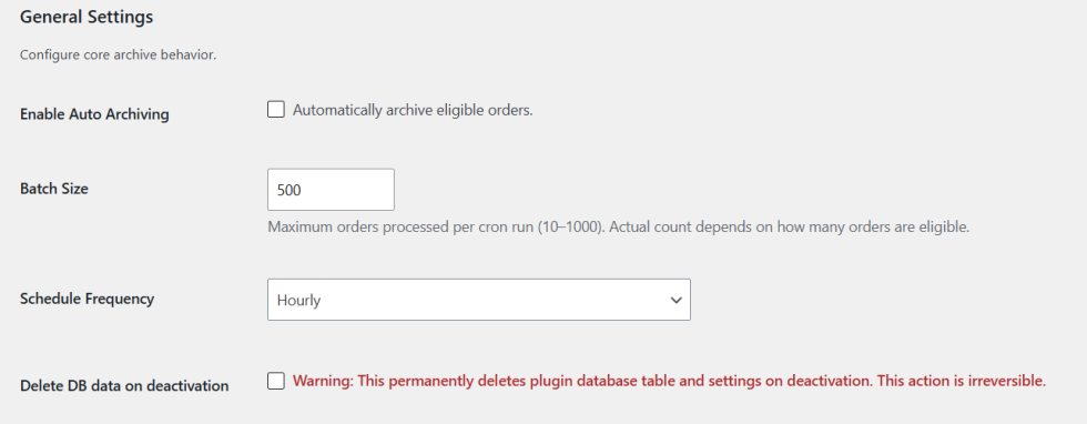 General Settings