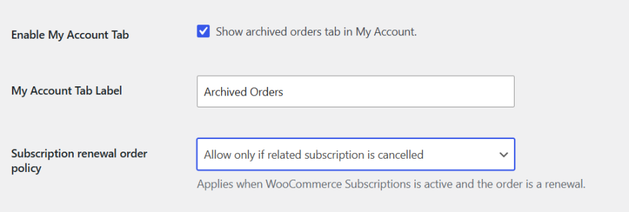 Give Customers Access to Archived Orders