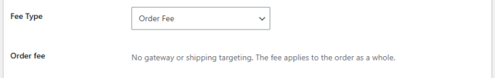 Order Fee