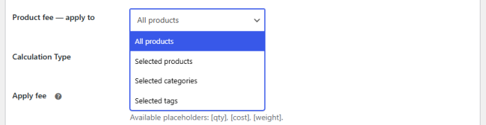 Product Fee