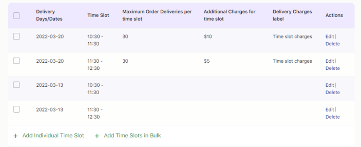 How do I set up time slots for different weekdays and specific dates? 9 How do I set up time slots for different weekdays and specific dates? - Tyche Softwares Documentation