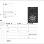 Advanced Pricing feature - Cost per weight