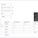 Advanced Pricing feature - Cost per category