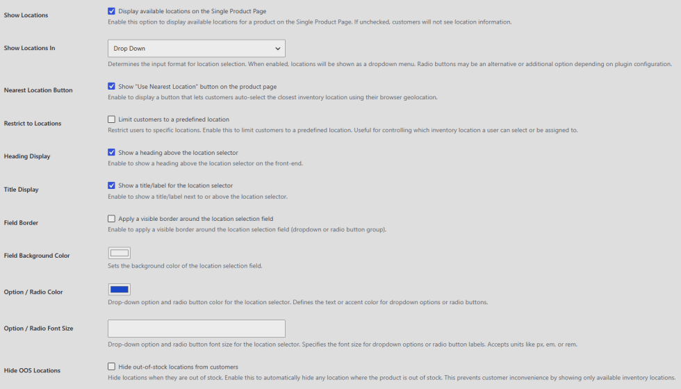 General Settings