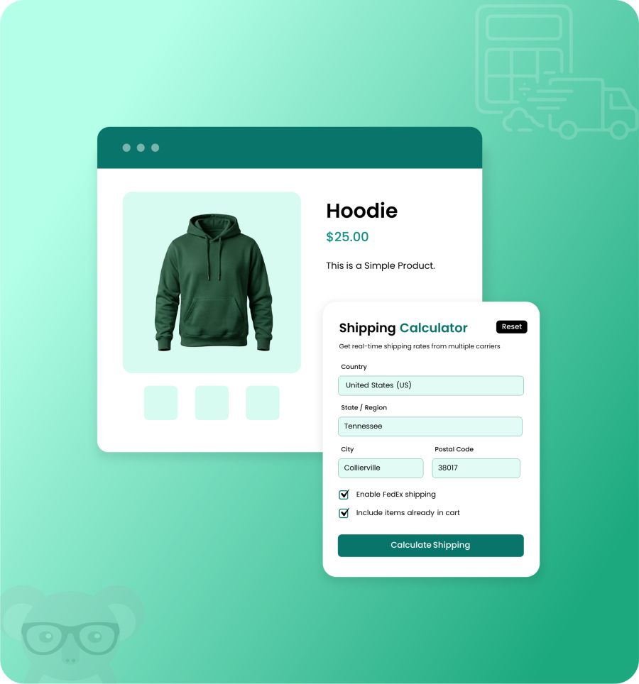 shipping calculator on product page for woocommerce-1