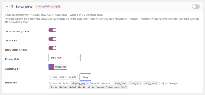 Sidebar Widget