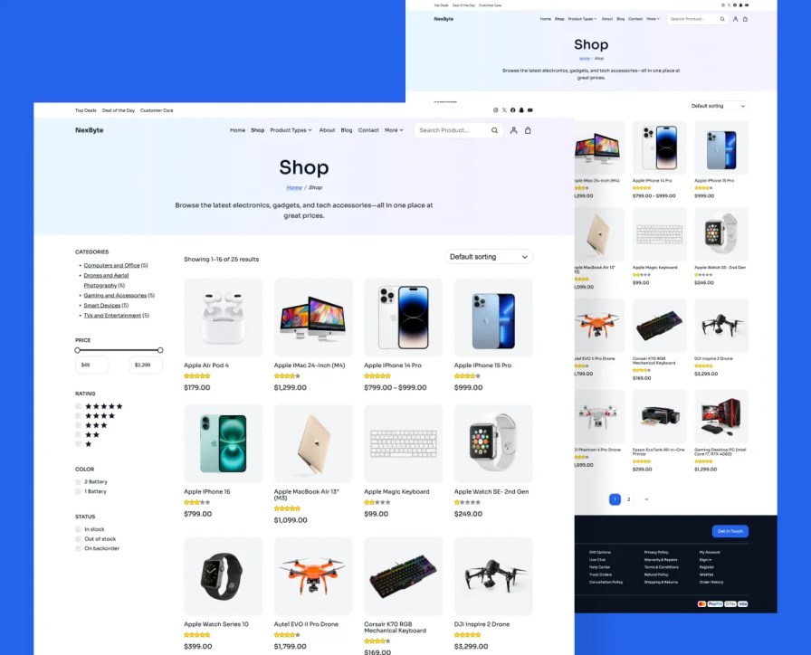 NexByte Shop Page