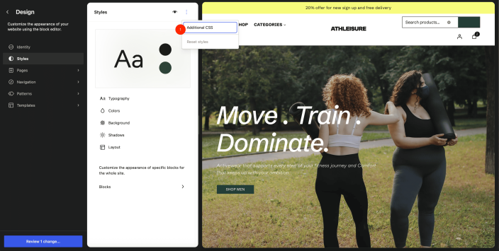 Code Block Css Style Athleisure Theme Documentation Documentation - WooCommerce