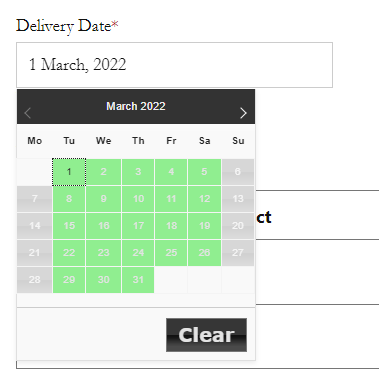 Set Up Minimum Delivery preparation time 5 Set Up Minimum Delivery preparation time - Tyche Softwares Documentation