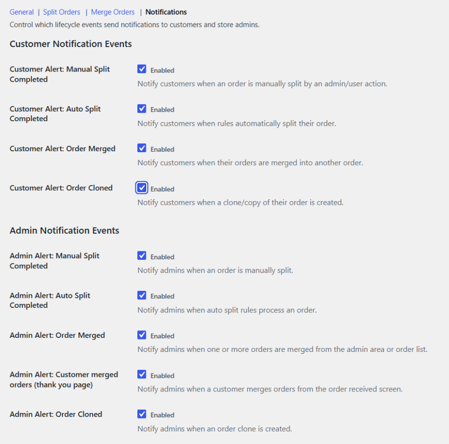Notifications