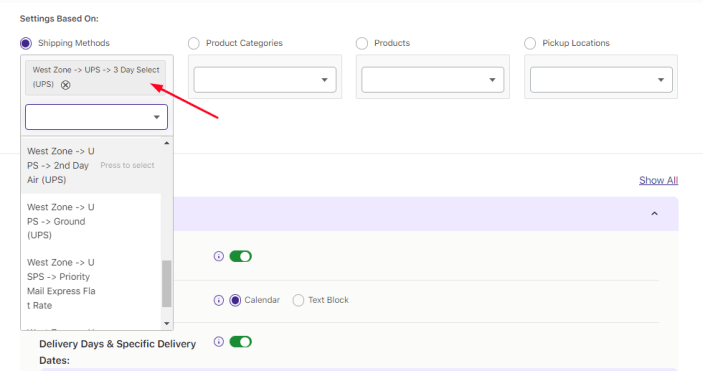 How do I create a delivery schedule with UPS Shipping Method by WooCommerce? 1 How do I create a delivery schedule with UPS Shipping Method by WooCommerce? - Tyche Softwares Documentation