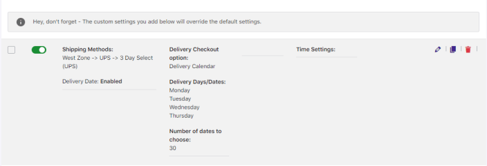 How do I create a delivery schedule with UPS Shipping Method by WooCommerce? 2 How do I create a delivery schedule with UPS Shipping Method by WooCommerce? - Tyche Softwares Documentation