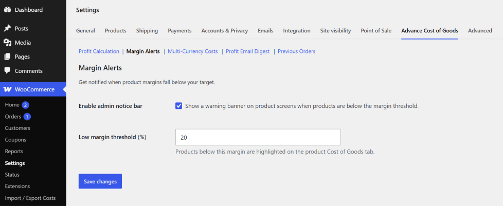 Setting Up Automated Low Profit Margin Alerts for WooCommerce Products