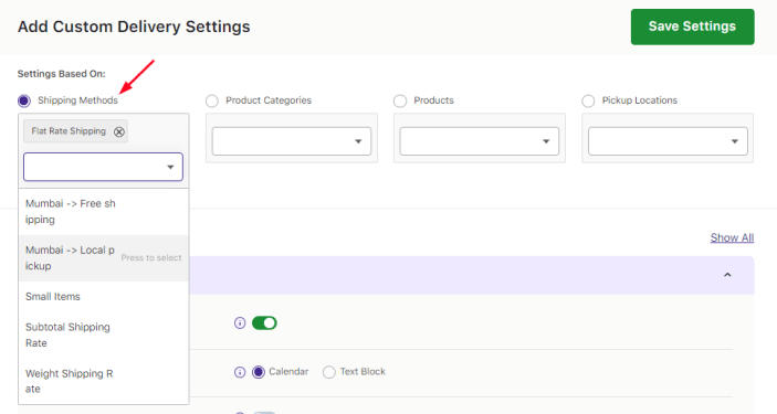 How do I create a delivery schedule with WooCommerce Advance Shipping plugin? 2 How do I create a delivery schedule with WooCommerce Advance Shipping plugin? - Tyche Softwares Documentation