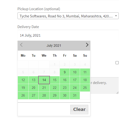 Custom Delivery Settings by Pickup Locations & Product Category 18 Custom Delivery Settings by Pickup Locations & Product Category - Tyche Softwares Documentation