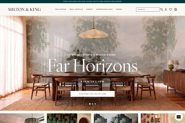 Screenshot of Milton & King