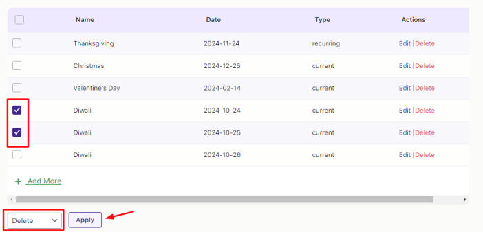 How do I block certain dates as Holidays? 8 How do I block certain dates as Holidays? - Tyche Softwares Documentation