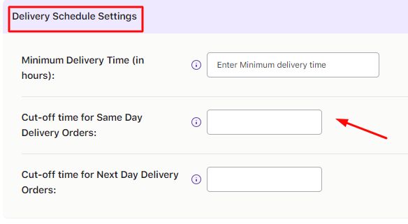 How do I set up Same Day and Next day deliveries? 1 How do I set up Same Day and Next day deliveries? - Tyche Softwares Documentation