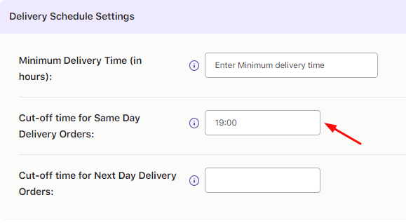 How do I set up Same Day and Next day deliveries? 2 How do I set up Same Day and Next day deliveries? - Tyche Softwares Documentation