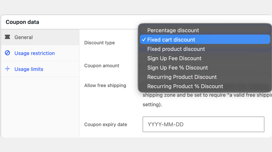 Subscription coupons
